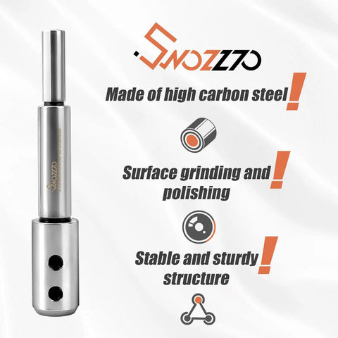 2 Piece Forstner Bit Extension Set Locks On Tight To Standard Drill Bits Adds 3.28 And 5.64 Inch Depth with high carbon steel construction.