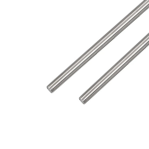 Heavy Duty 3/8 Inch 16 Coarse Thread Stainless Steel Fully Threaded Rods, 12 Inch Length, Right Hand Thread, 304 Stainless Steel Studs