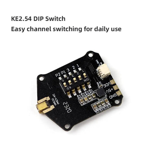 KE2.54 DIP switch on high power 1.2G 800mW FPV VTX with built-in mic, Betaflight ready transmitter for racing drones