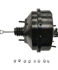 Heavy Duty Vacuum Power Brake Booster For Chevy Silverado 1500 And Cadillac Escalade showing side view with mounting hardware