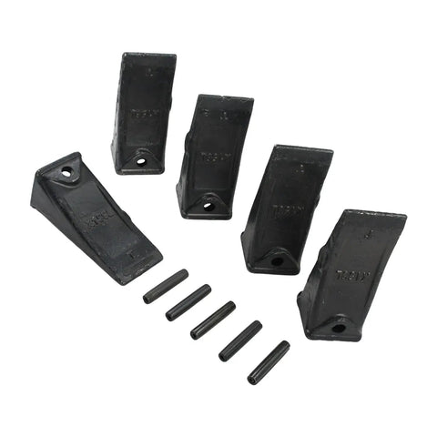 5X X156L Bucket Teeth Kit With 156LPN Long Pins For 156 Series Excavators And Skid Steers Beefy Teeth And Adapters TX156 6716001