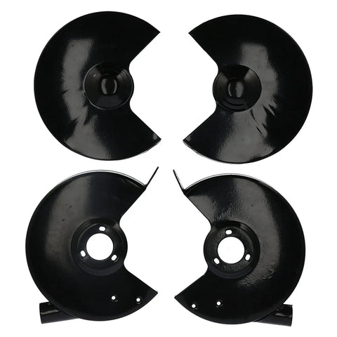 Black High Speed Steel Grinder Wheel Guard Heavy Duty Protective Cover Set For Grinding Machines, displayed in four black components