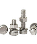 All In One 304 Stainless Steel M6 Hex Socket Head Cap Screws And Nuts Kit 50 Sets Fasteners For Tough Indoor Outdoor Projects Built To Last Weather Resistant Corrosion Proof And Easy To Install. M6 stainless steel screws with nuts and washers