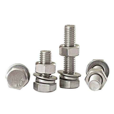 All In One 304 Stainless Steel M6 Hex Socket Head Cap Screws And Nuts Kit 50 Sets Fasteners For Tough Indoor Outdoor Projects Built To Last Weather Resistant Corrosion Proof And Easy To Install. M6 stainless steel screws with nuts and washers