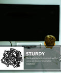 88 Piece TV Wall Mount Screw Set With Washers And Spacers in living room with TV installation image