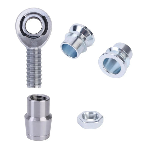 3/4 Inch Premium Steel Heim Joint Kit With Left And Right Acme Thread Rod Ends For Street Builds That Roll Straight includes joint and adapters.