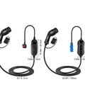 Portable Type 2 Electric Vehicle Charger With Bright Digital Monitor And Seamless 10 Through 32 Amp Configurations For No Sweat Plug In Power That Will Keep Your Electric Car Ready For Action.