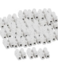 100 Pack CH2 Spring Wire Connectors For Electrical Wiring, Quick Clamp Terminal Blocks And Wiring Terminals, Multipurpose Cable Clamp