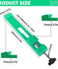 Green Adjustable Circular Saw Guide For Wood And Tile Ultra Precision Cutting Base Clamp dimensions and details