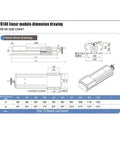 QFB140 linear module dimension drawing for 140 Mm Wide Ball Screw Linear Slider With Dual Rail Actuator Delivering Rock Solid Performance For Lab Experiments And Factory Automation Featuring Built Tough Design And Hassle Free Setup.