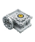 Plug And Play Nmrv040 Worm Gear Speed Reducer With 18Mm Output Shaft showing a compact metallic housing and output drive.