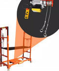 Heavy Duty Electric Lift Cart Built Tough For Heavy Lifting Delivers 1100 Pound Capacity with strong electric motor and controls.