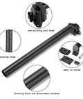 Beefy Bike Seat Post 25.4mm Diameter 350mm Length Aluminum Adjustable Seatpost For MTB Road BMX Bikes with components detail