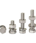 All In One 304 Stainless Steel M6 Hex Socket Head Cap Screws And Nuts Kit 50 Sets Fasteners For Tough Indoor Outdoor Projects Built To Last Weather Resistant Corrosion Proof And Easy To Install, M6 bolts with nuts