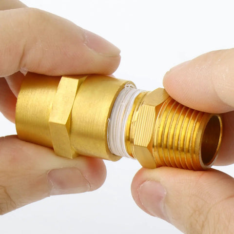 Half Inch NPT Brass Pipe Fitting Kit 12 Pack With Six Male Hex Nipples And Six Female Hex Couplings Thread Adapters For Plumbing Projects Built To Last Pro Grade Durable Corrosion Resistant DIY Ready