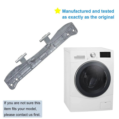 Front Load Washer And Dryer Door Hinge Replacement Kit With 4 Pin Caps For Front Loader next to washing machine illustration