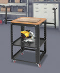 Heavy Duty Rig Rolling Planer Stand Supporting 550 Pounds With Quick Height Adjust And Smooth Ride Casters Planer Table with miter saw.