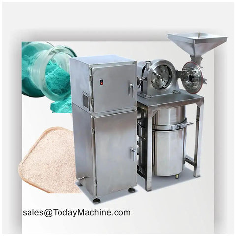 Industrial Grinding Machine For Chili Cassava Sesame And Coconut With Cyclone Separator And Dust Collector Heavy Duty Pulverizer