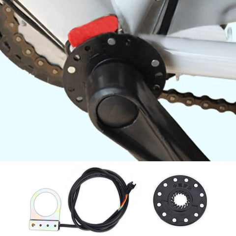 Electric Bike Pedal Assist Sensor With 12 Magnets For PAS System Torque Sensing Technology And Speed Sensor For Smooth Responsive Power Boost