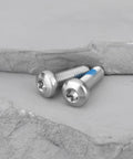 Two bolts from 12 Pack M5X16mm Bike Disc Rotor Bolts With T25 Torx Head For Disc Brake Rotors, Rust Resistant 304 Stainless Steel