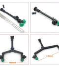 DIY Sprayer Drone Extension Rod with Dual Nozzles and Y Mount, measures 198mm and 336mm, enhancing spraying coverage.