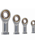 Heavy Duty Fish Eye Rod End Bearing With Precision Spherical Joints in various sizes, steel build with dual lock seals.