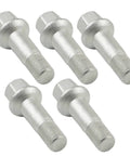Heavy Duty 5 Pack Wheel Lug Bolt And Nut Kit For G63 G550 S65 W220 W164 A0009905307 Replacement Upgrades for Benz Cars, silver steel
