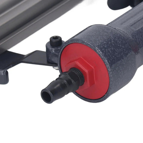 Straight Shooter Pneumatic 2 In 1 Brad Naler And Stapler Combo With Adjustable Air Pressure And 100 Pc Magazine Capacity For Handling F50 Nails And 90 Staples On Woodwork Projects