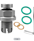 Fix Stripped Oil Pan Thread Fast With This M14 x 1.5 Self Tapping Stainless Steel Repair Kit Including Sealing O Rings Copper Washers And Hex Wrench, 1 pc
