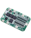 Kickass 6S BMS Board With Heavy Duty Nickel Strips For Smooth 15A 24V Lithium Ion Charging, detailed view of green circuit board.
