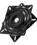 Rock Solid 6X6 Inch Swivel Plates For Bar Stools And Dining Chairs 6 Pack Black Steel Rotation Base showing smooth spin design.