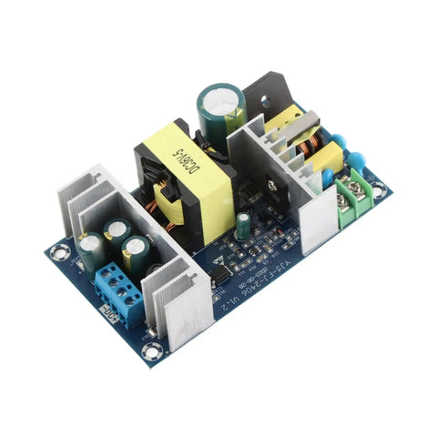 Beefy 180W Industrial Switching Power Supply Module From AC To DC 36V 5A Output, Wide 100-240V Input, Rugged Heavy Duty Power Board With Safe, Reliable Performance And Multiple Protections, PCB with heatsinks and terminals