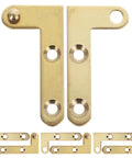 360 Degree Copper Pivot Hinge For Hidden Doors Attic Ladders And Cabinet Doors 1.92 Inch Replacement Hardware Rotatable Durable Smooth Quiet