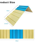 Backyard Dog Agility Course For Small To Medium Dogs, Foldable A-Frame Jump Ramp Kit dimensions 84in x 23.6in shown