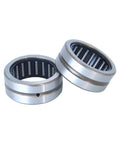 Heavy Duty Needle Roller Bearing Without Inner Ring Pre Lubricated For Hydraulic Cylinders And Forge Gear Turbo Spin Rock Solid Build 110X130X46 mm close-up showing two bearings with visible rollers.