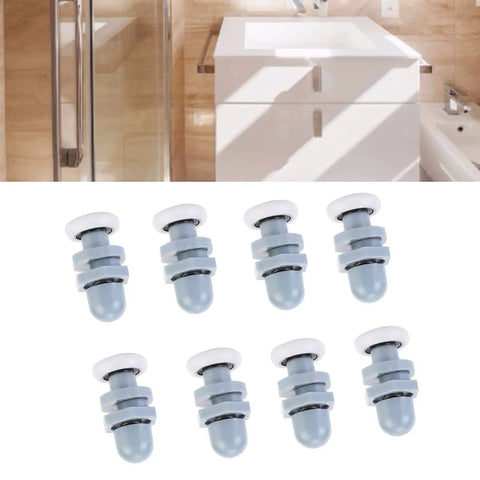 Heavy Duty Sliding Door Rollers That Glide Like Butter Whisper Quiet Swivel Slider Wheels Easy Swap Hardware For Patio Or Bathroom Glass Doors Anti Rattle 20Mm Hub Eight Pack