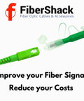 FiberShack green 2.5mm fiber optic cleaner pen with FC/SC dust caps and protective case, front view