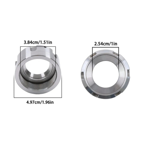 Heavy Duty ER32UM Collet Clamping Nut For M40x1.5 Thread CNC Lathe Tool Holder With Rust Resistant Coating dimensions displayed.