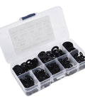 500-Piece Nylon Flat Washers Assortment Kit Black Metric M2 Through M10 For Electrical Automotive Marine Projects Value Pack Heavy Duty Nylon Construction Insulation And Corrosion Resistant Seals in sorted case