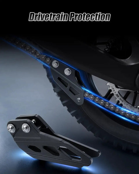 Dope Off Road Chain Guide Fit For Yozma In10 And In10 Pro Ebike with sleek black design ensuring drivetrain protection.