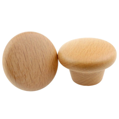 Four Pack Wooden Drawer Handles Set For Dressing Tables Pine Wood Knobs Cabinet Handles 35mm Diameter, eco friendly smooth grain