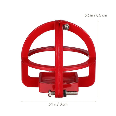 Tough As Nails Fire Sprinkler Head Guard Cover Bump Proof Protector Cage dimensions 3.3 in x 3.1 in, sturdy red protective shield for installation.