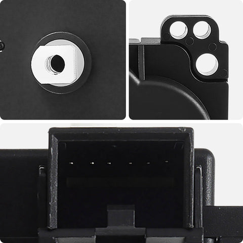 Close-up of Right Main HVAC Air Door Actuator BDAFD-00195 for Lincoln Town Car 1998-2002 showing connector and mounting points.