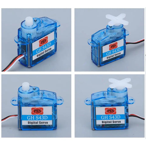Ultra Light Micro Coreless Digital Servo Set Of Four 4.3g GH S43D For RC Planes And DIY RC Aircraft 3.6V To 4.8V With 0.6kgcm Torque