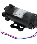 Kick Your Home Water Up A Notch With This Heavy Duty 400 Gpd Self Priming Ro Booster Pump unit from side view with wiring.