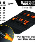 8-In-1 Insulated Screwdriver Set With Case 1000V Rated Includes Phillips 00 And 0 Slotted 3/32 And 1/8 Tamperproof Torx T7H T8H T10H T15H Pro-Grade Electrician And DIY Tool Kit in black case