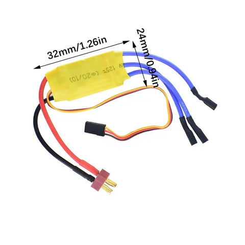 ESC component of 1000KV Brushless Motor and Combo for Lightweight to Medium Drones and Car Models with Flight Stability