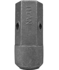Boss Level Auger Bit Repair Hub, Built For Daily Outdoor Work, with 5/8 and 3/4 inch pin holes for repair.