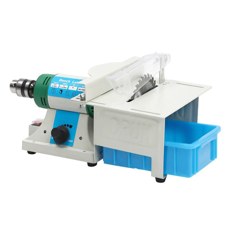 Powerful 750W Lapidary Saw Polisher Kit with adjustable speed, featuring 4-inch blade and accessories for cutting jade, metal, wood.