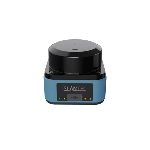 Front view of Industrial Pro Grade SL DToF Lidar Sensor LPX E3 with 360 Degree Scan, compact design for AGV AMR robots.